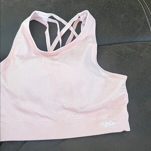 Ryka Light Pink Strappy Sports Bra